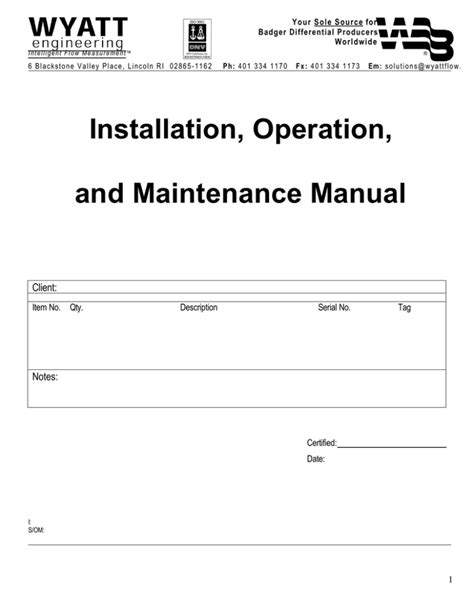 ovrht3b|Installation, operation and maintenance manual .